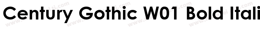 Century Gothic W01 Bold Itali字体转换